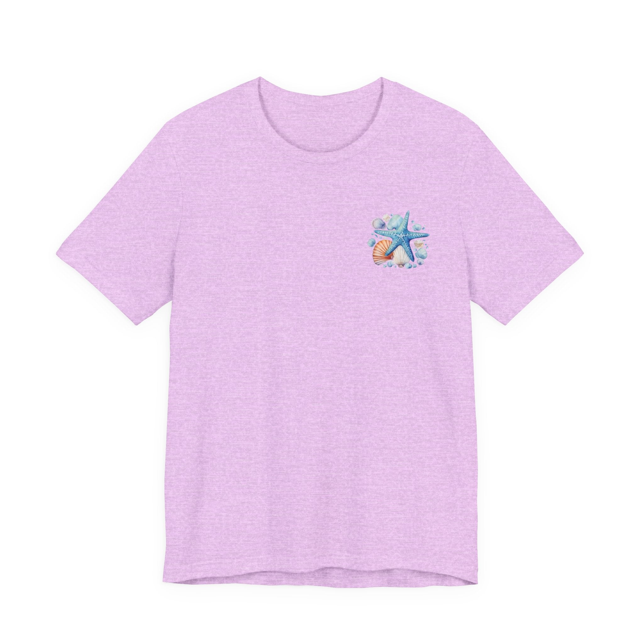 Sea Shells & Starfish T-Shirt  Coastal Beach Graphic Tee