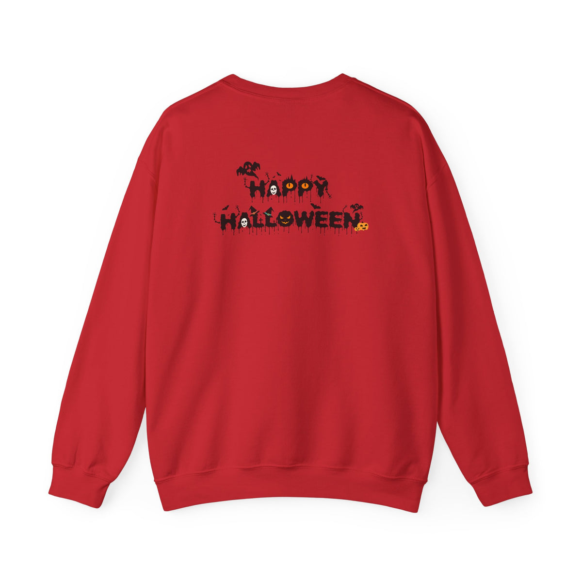 Halloween Pumpkin Crewneck Sweatshirt — "Happy Halloween" Graphic