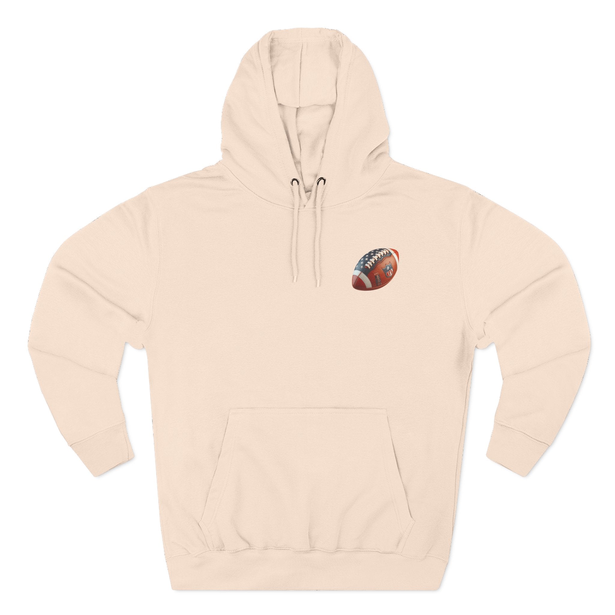 Skull Football Helmet Hoodie Men's Athletic Fleece Pullover