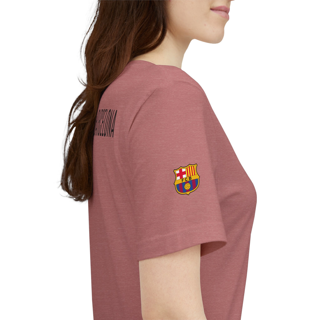 Barcelona Crest T‑Shirt  Minimal Football Fan Tee