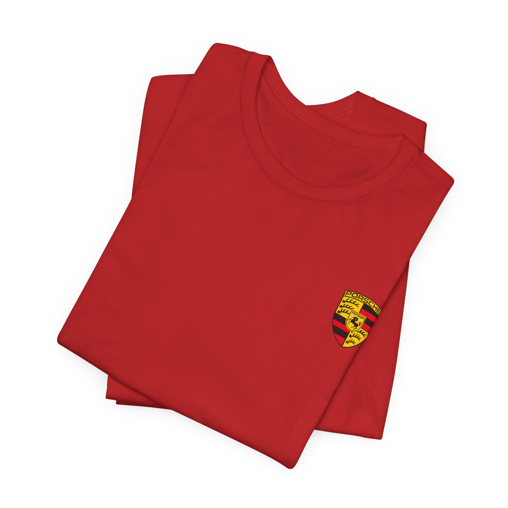 Porsche Crest Tee — Classic Logo Short Sleeve Shirt