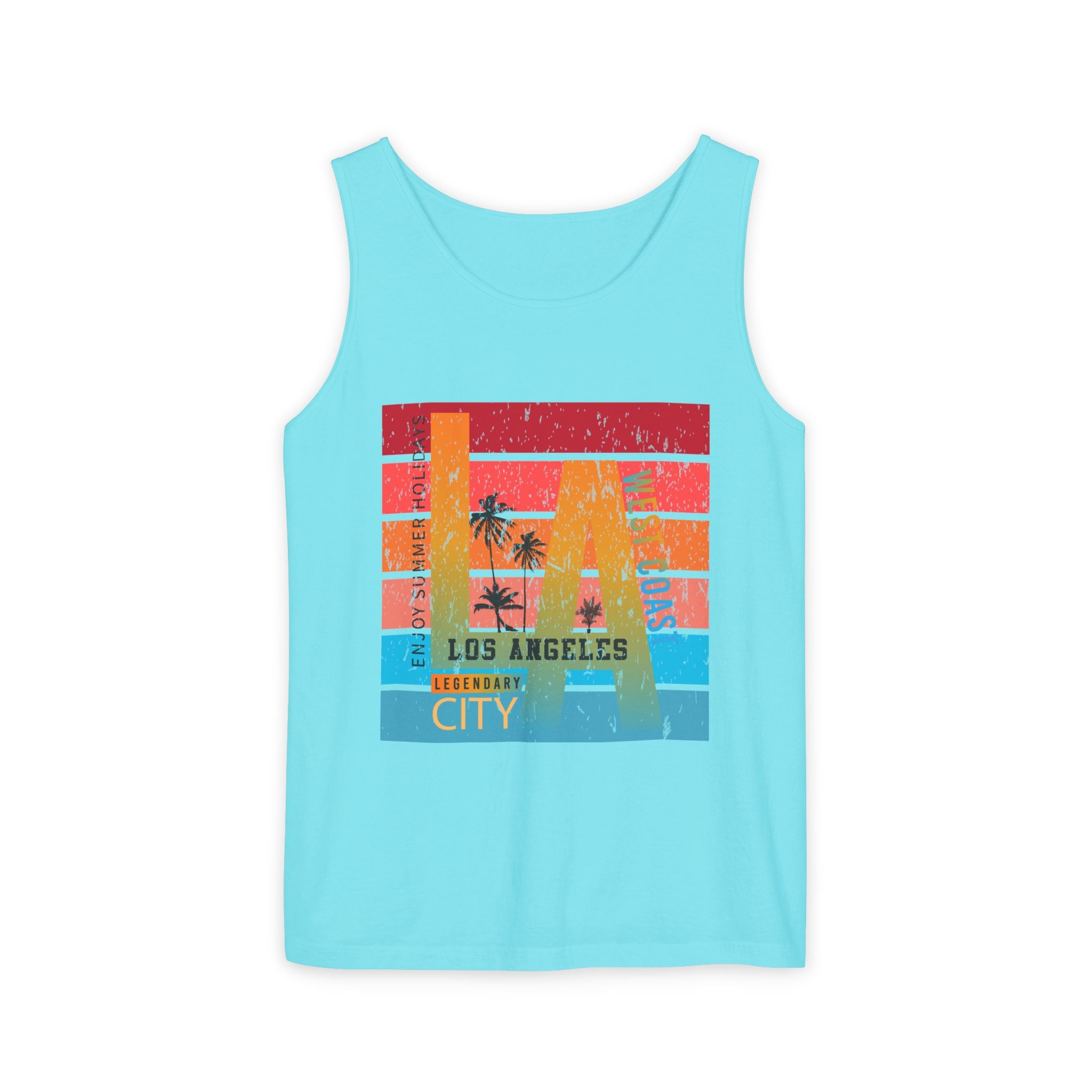 Los Angeles Retro Surf Tank Top Vintage Palm Beach Vibes