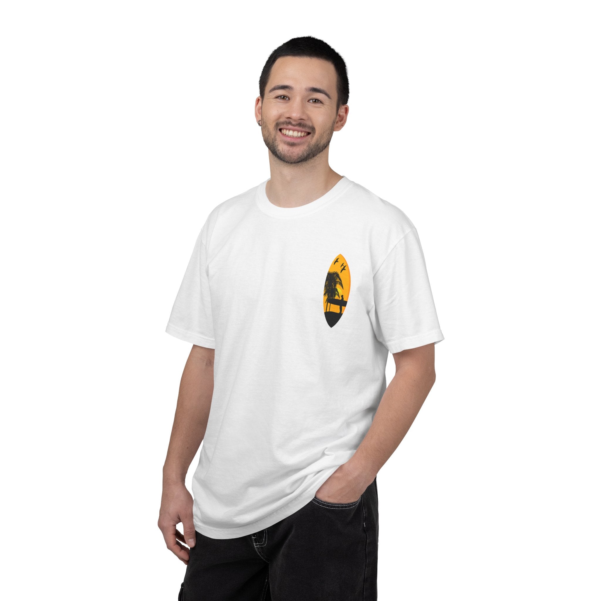 Venice Beach Sunset T-Shirt  Palm Trees & Surf Retro Graphic