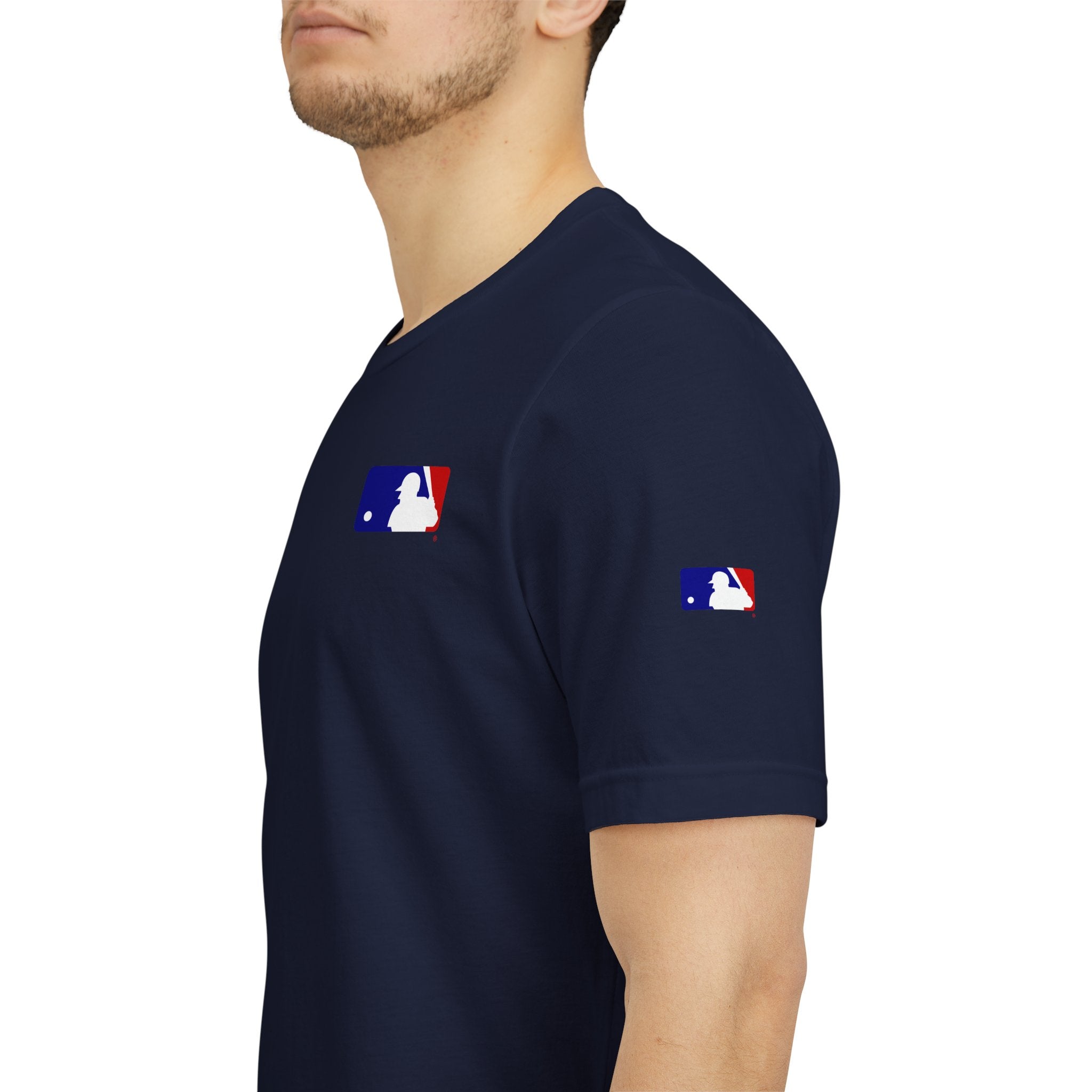 Baseball Logo T-Shirt  Minimal Chest Patch Tee