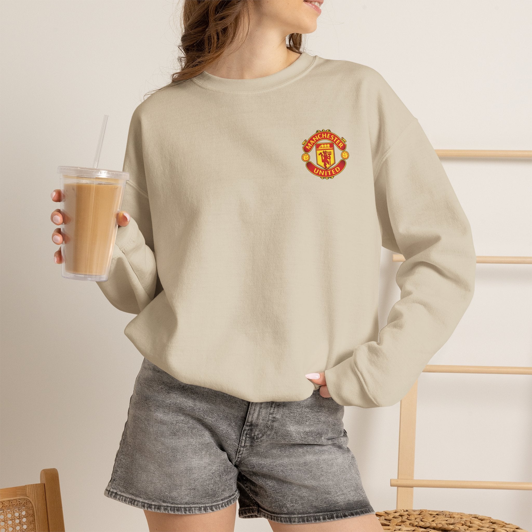 Crewneck Sweatshirt — Manchester United FC Logo Pullover