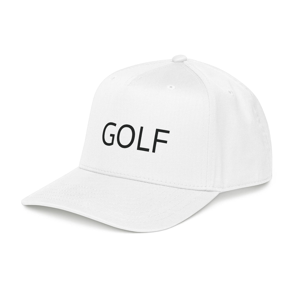Golf Embroidered Mid Profile Cap — Classic Two-Tone Golf Hat