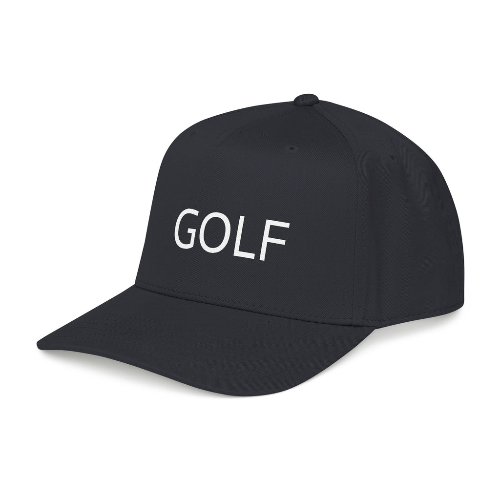 Golf Embroidered Mid Profile Cap — Classic Two-Tone Golf Hat