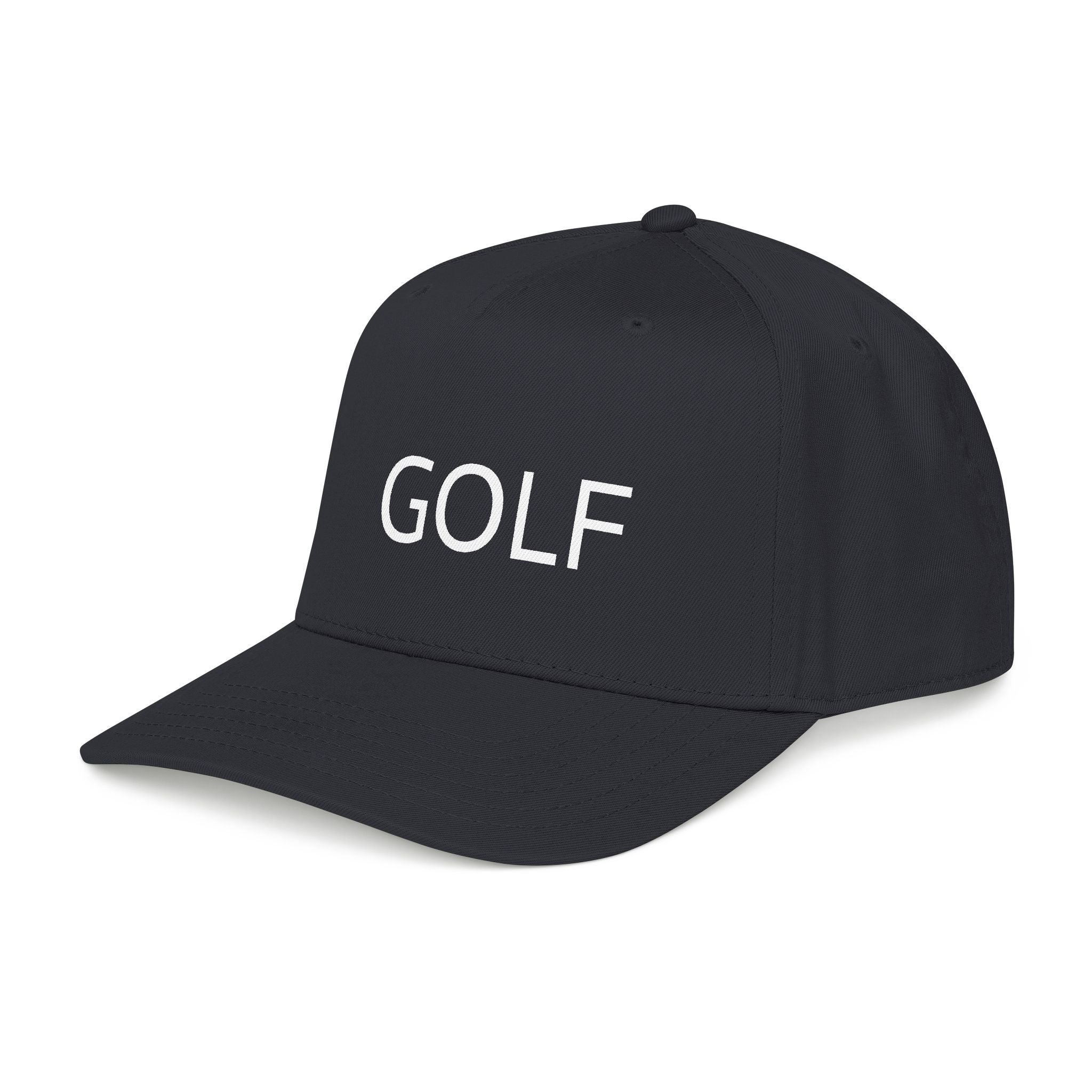 Golf Embroidered Mid Profile Cap — Classic Two-Tone Golf Hat