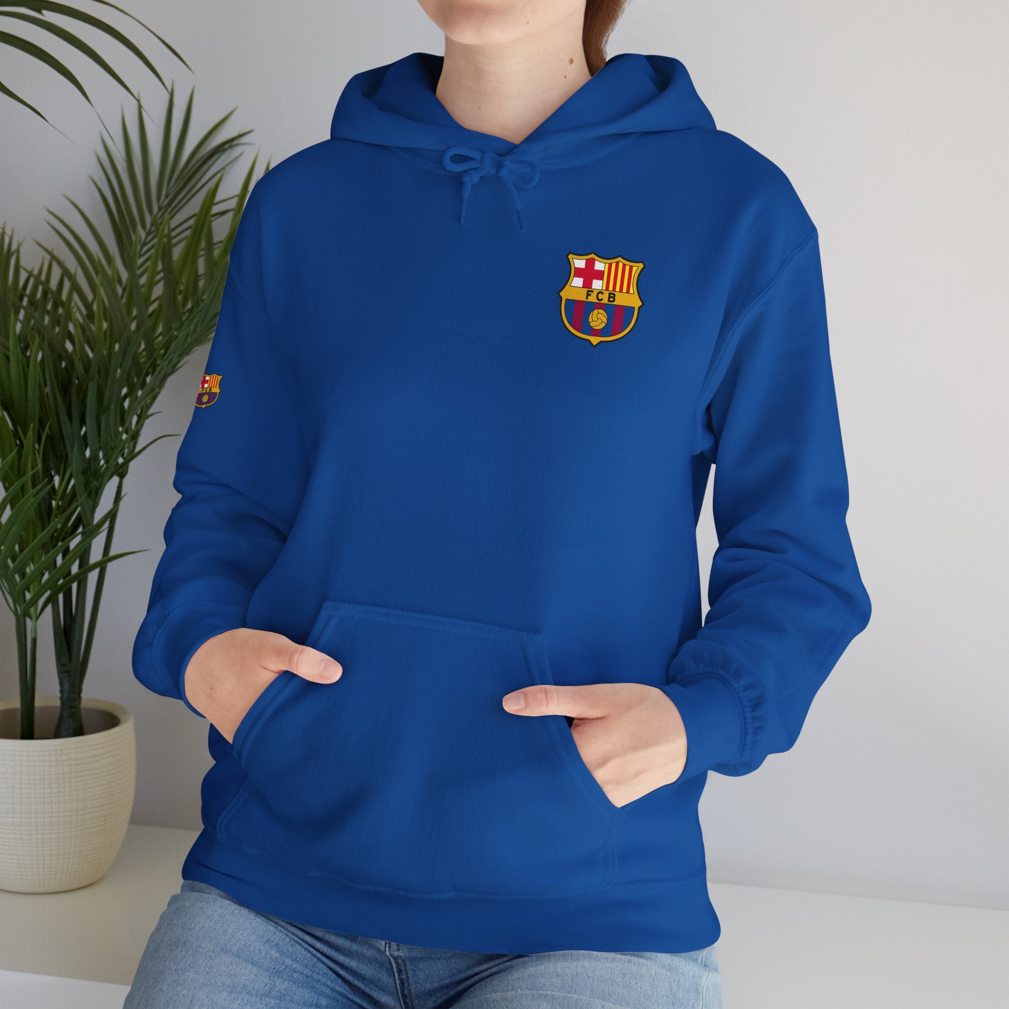 Hoodie  Barcelona Crest Hoodie with Small Badge