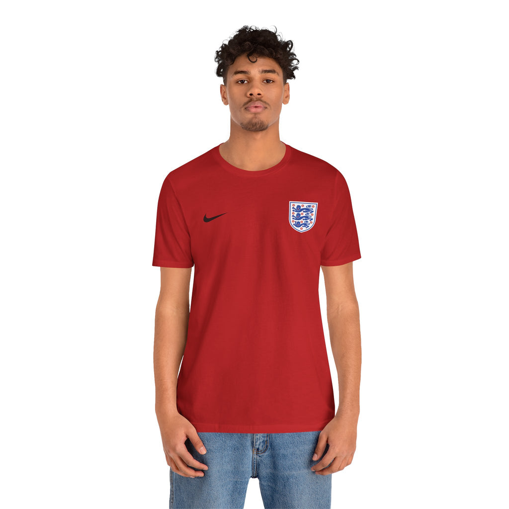 England Crest Soccer Tee — 'ENGLAND' Back Graphic