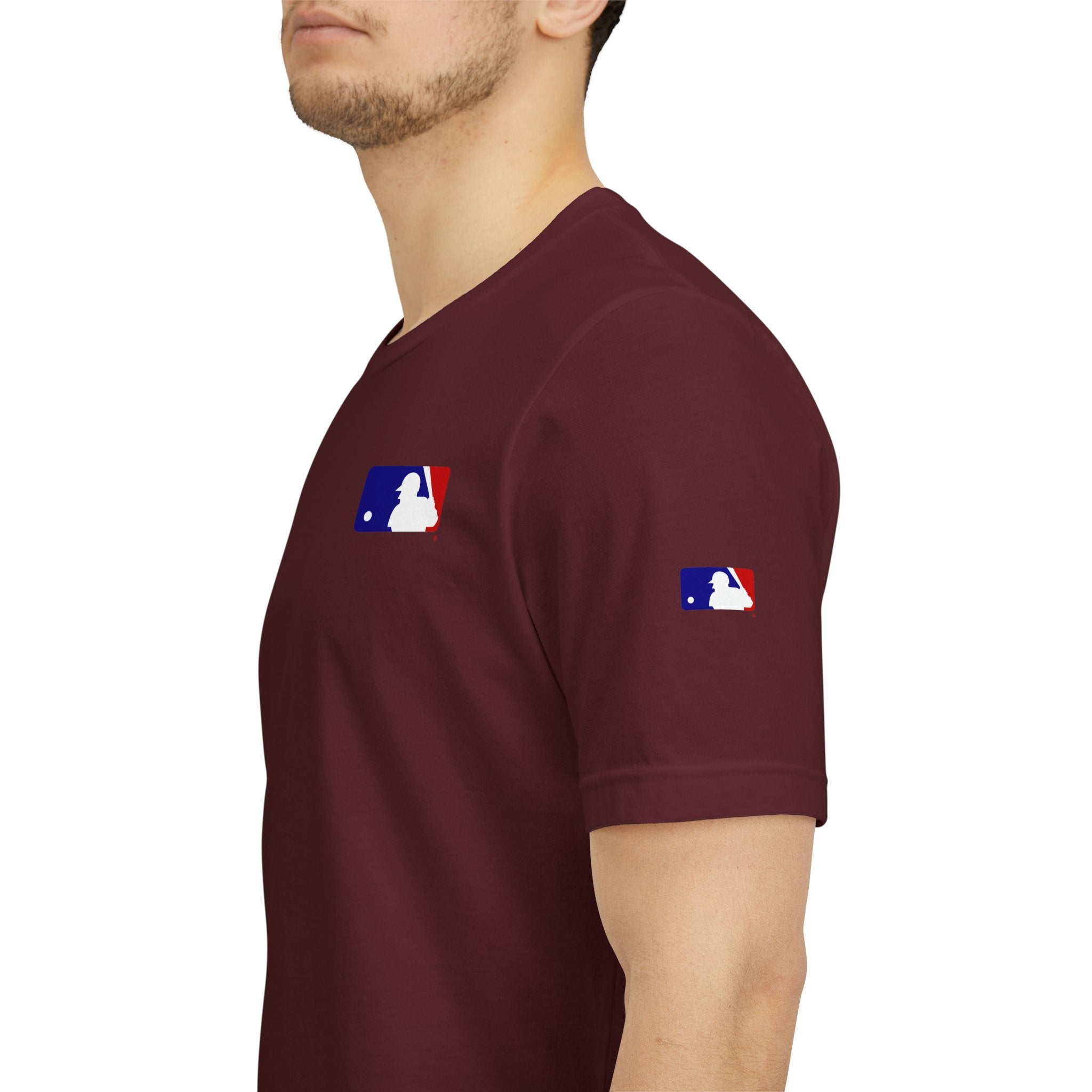 Baseball Logo T-Shirt  Minimal Chest Patch Tee