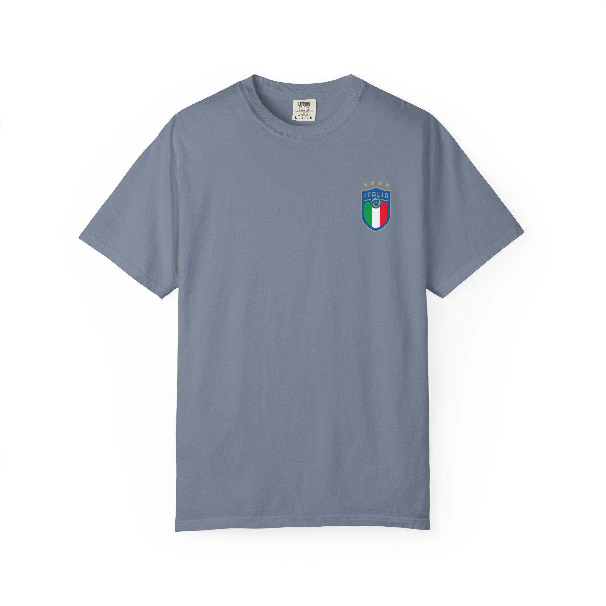 Italia Crest T-Shirt  Italian Flag Logo Tee