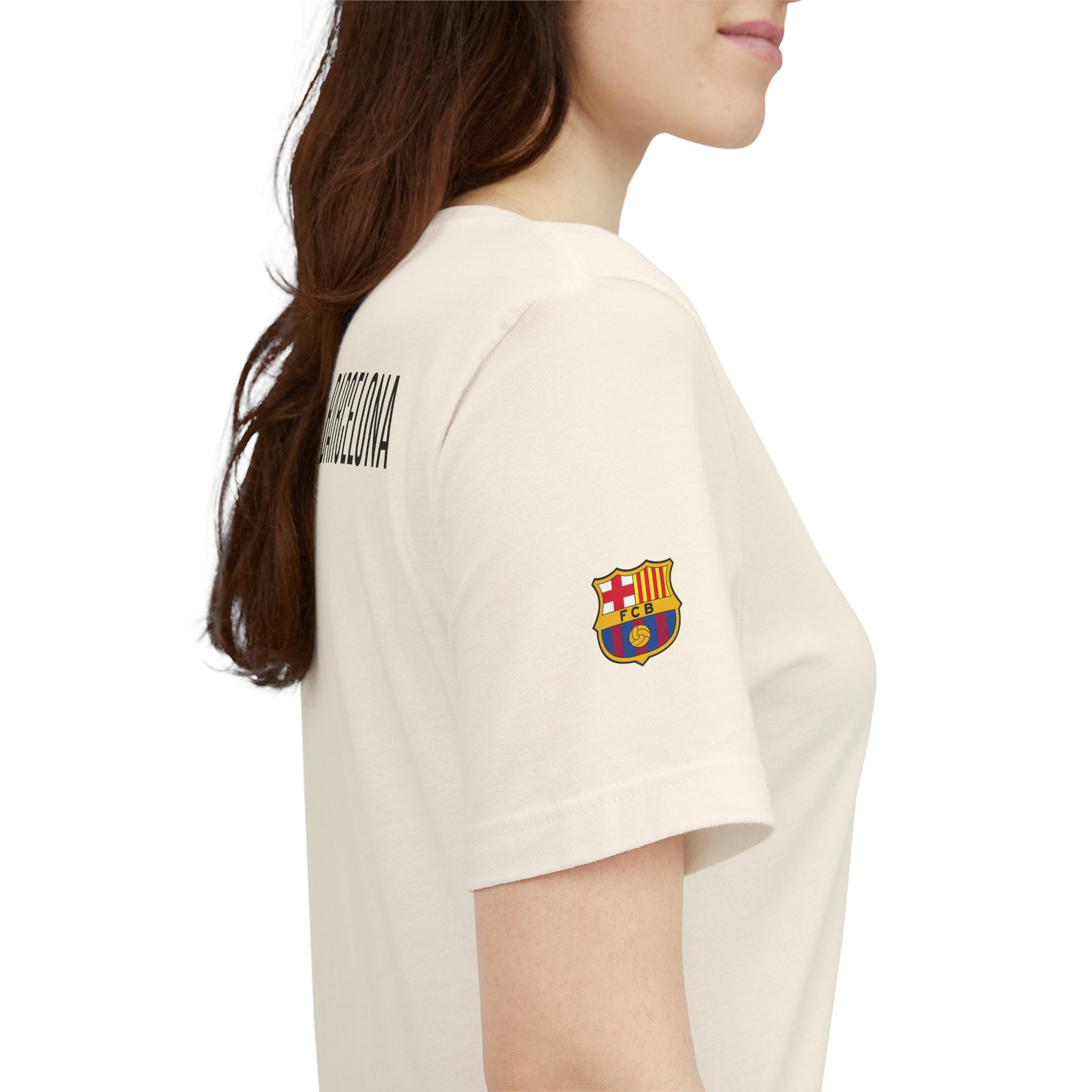 Barcelona Crest T‑Shirt  Minimal Football Fan Tee