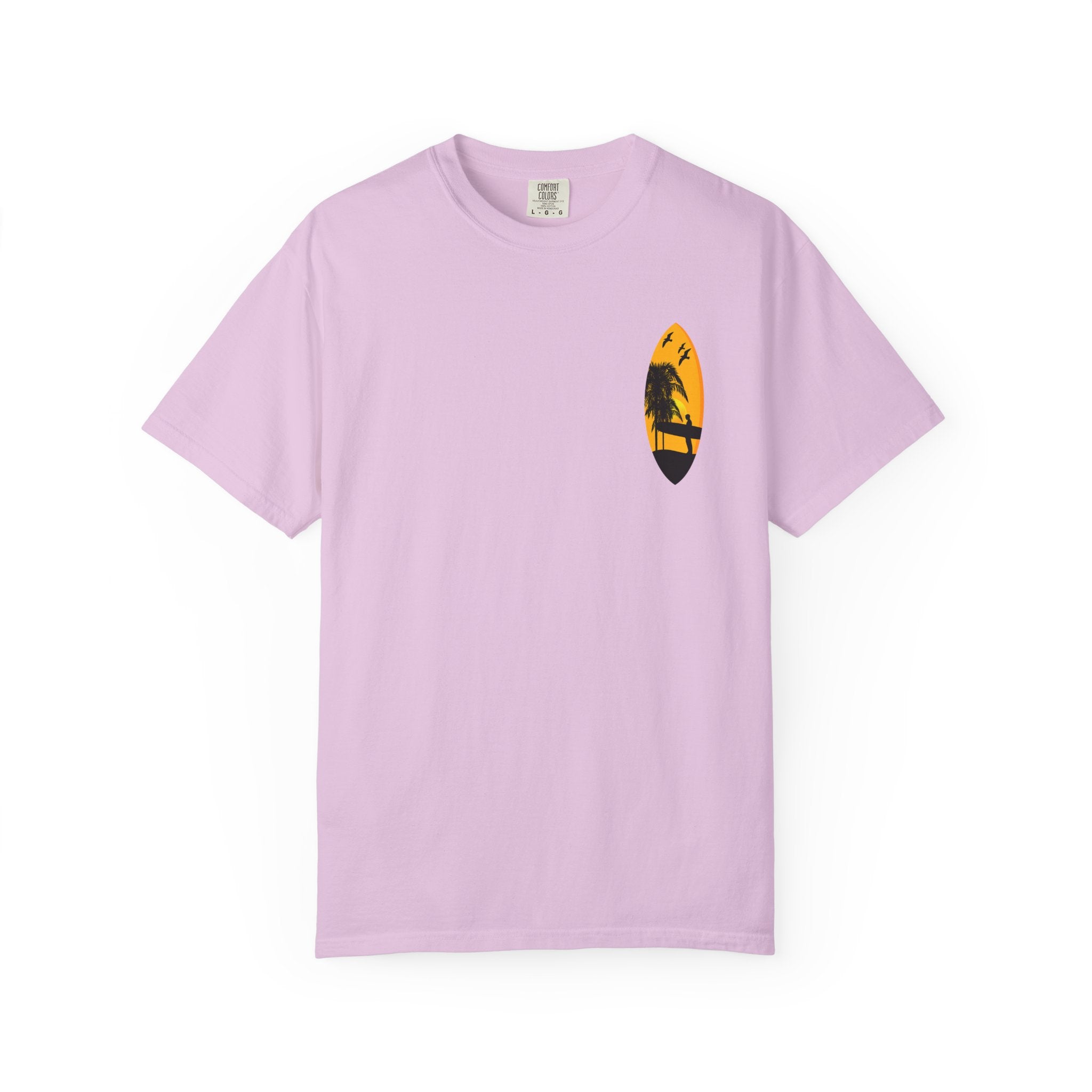 Venice Beach Sunset T-Shirt  Palm Trees & Surf Retro Graphic