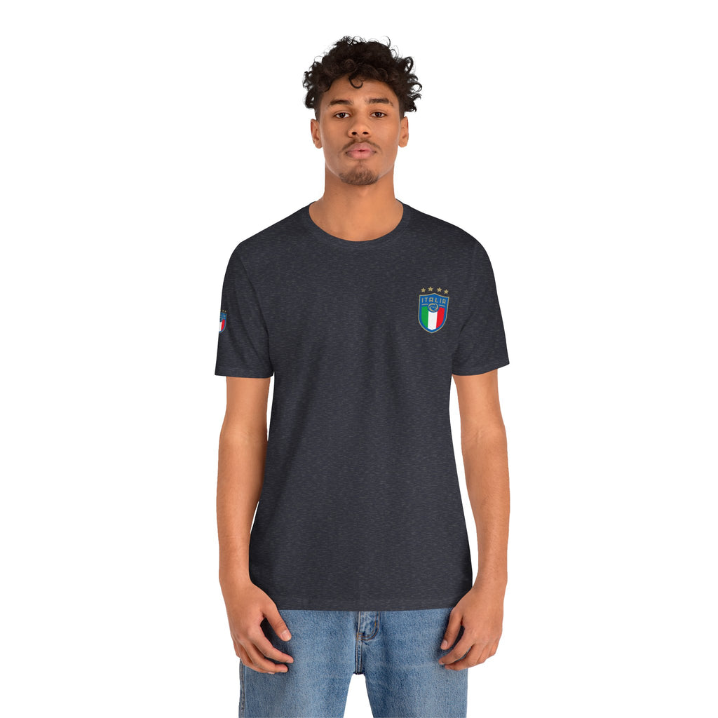 Italy Crest Tee  Italian Flag Shield T-Shirt