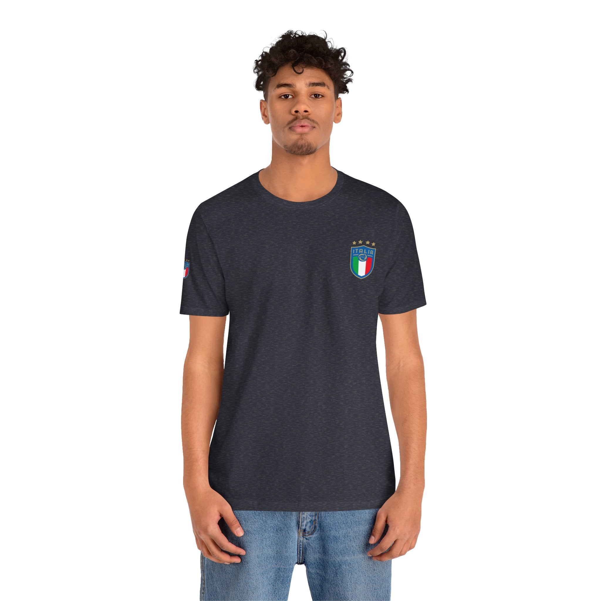Italy Crest Tee  Italian Flag Shield T-Shirt