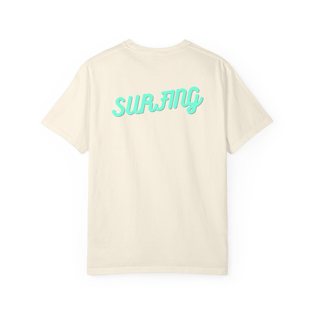 California Beach Surf T-Shirt  Retro Palm Trees & ‘SURFING’ Graphic