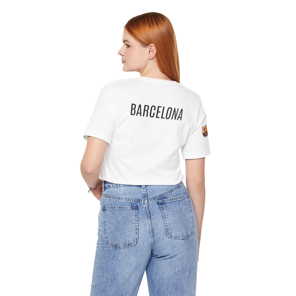 Barcelona Crest T‑Shirt  Minimal Football Fan Tee