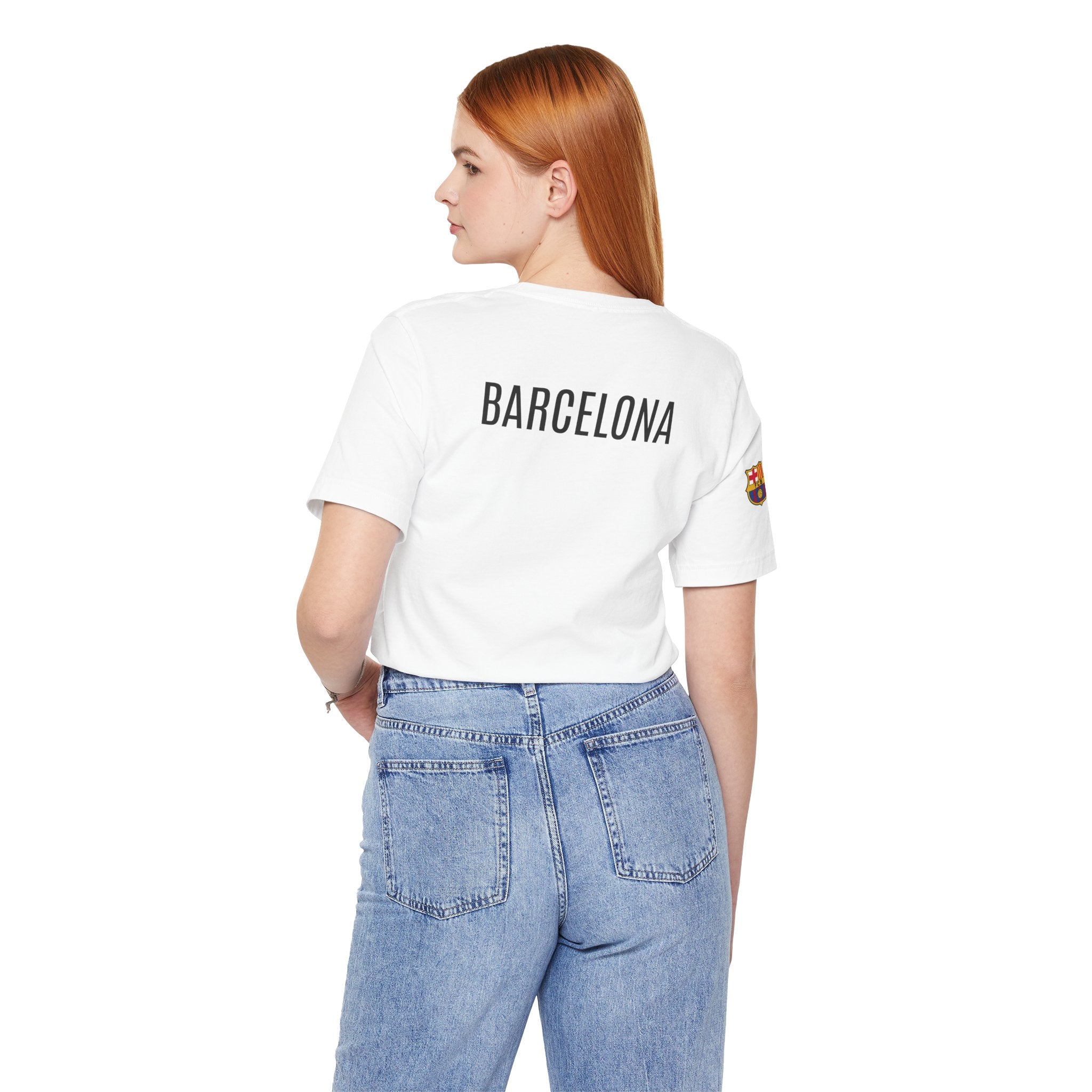 Barcelona Crest T‑Shirt  Minimal Football Fan Tee