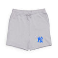 Embroidered Blue Logo Sweatshorts Black Sponge Fleece Casual Shorts