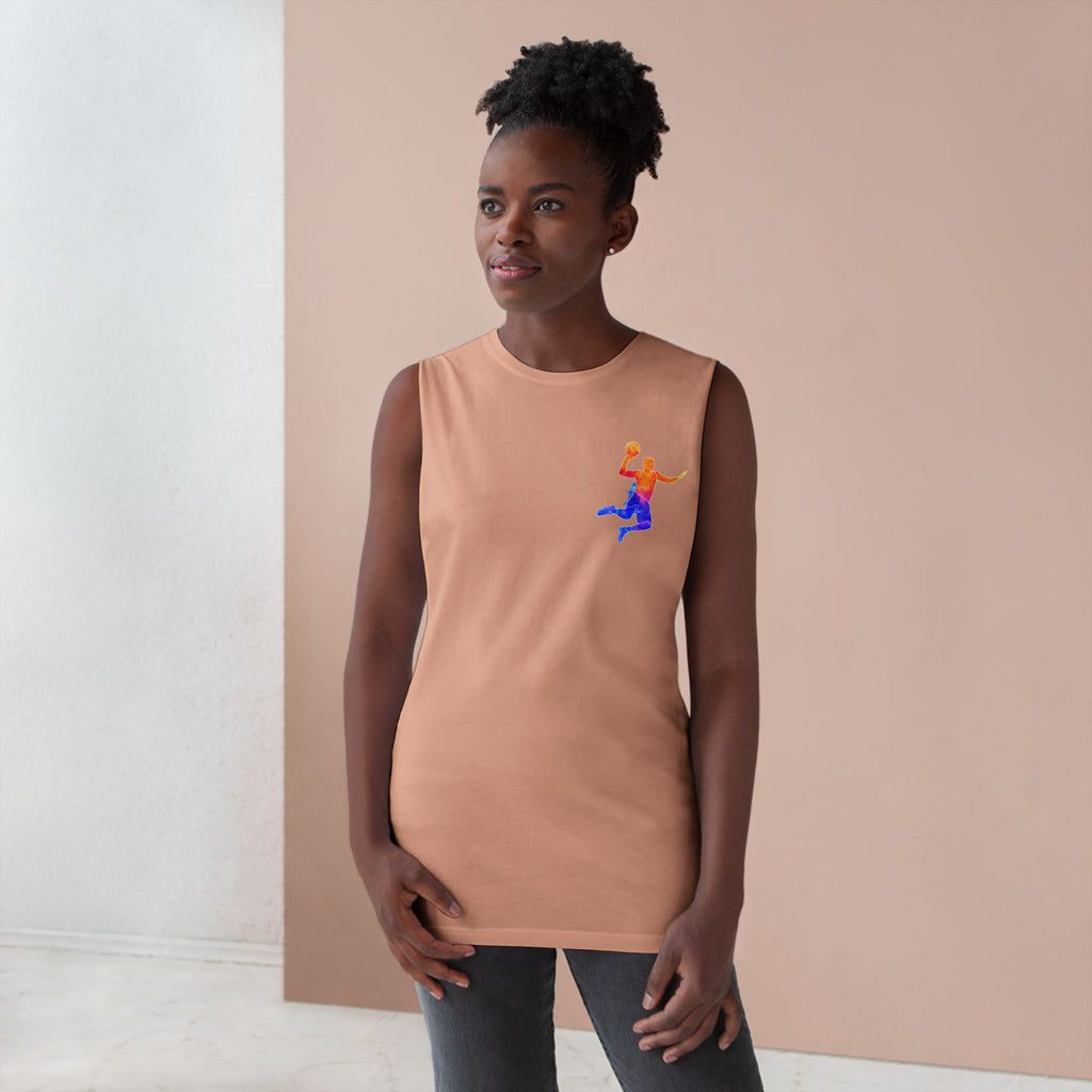 Basketball Tank Top  Colorful Player Graphic Athletic Workout Shirt