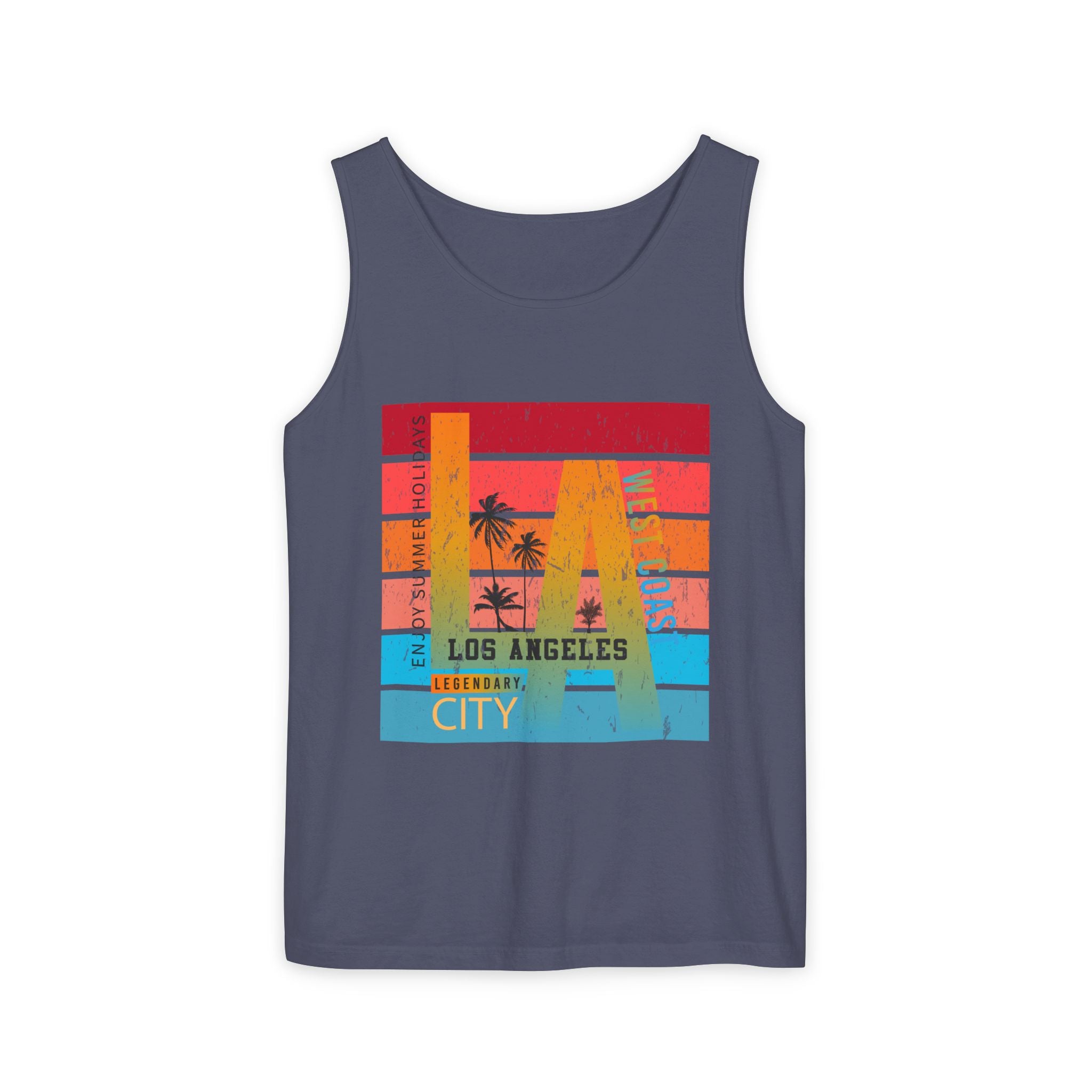 Los Angeles Retro Surf Tank Top Vintage Palm Beach Vibes