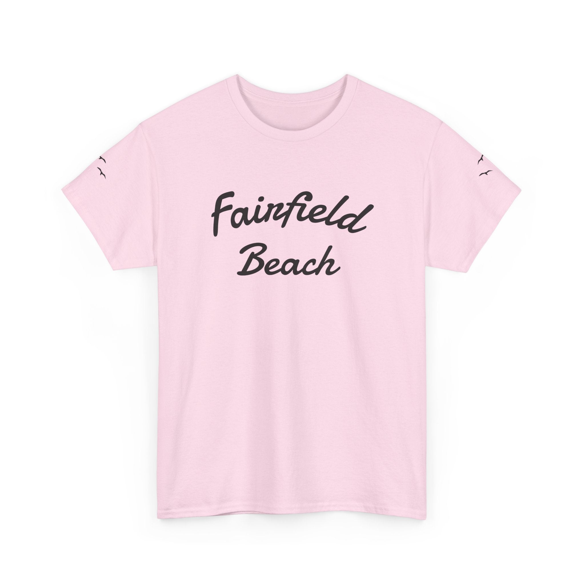 Fairfield Beach Unisex Heavy Cotton Tee, Comfortable Casual T-Shirt, Summer Vibe Shirt, Gifts for Beach Lovers, Relaxed Fit Tee