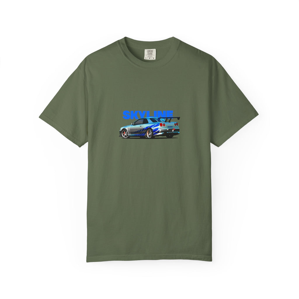 Nissan Skyline R34 Car T-shirt Vintage JDM Racing Tee