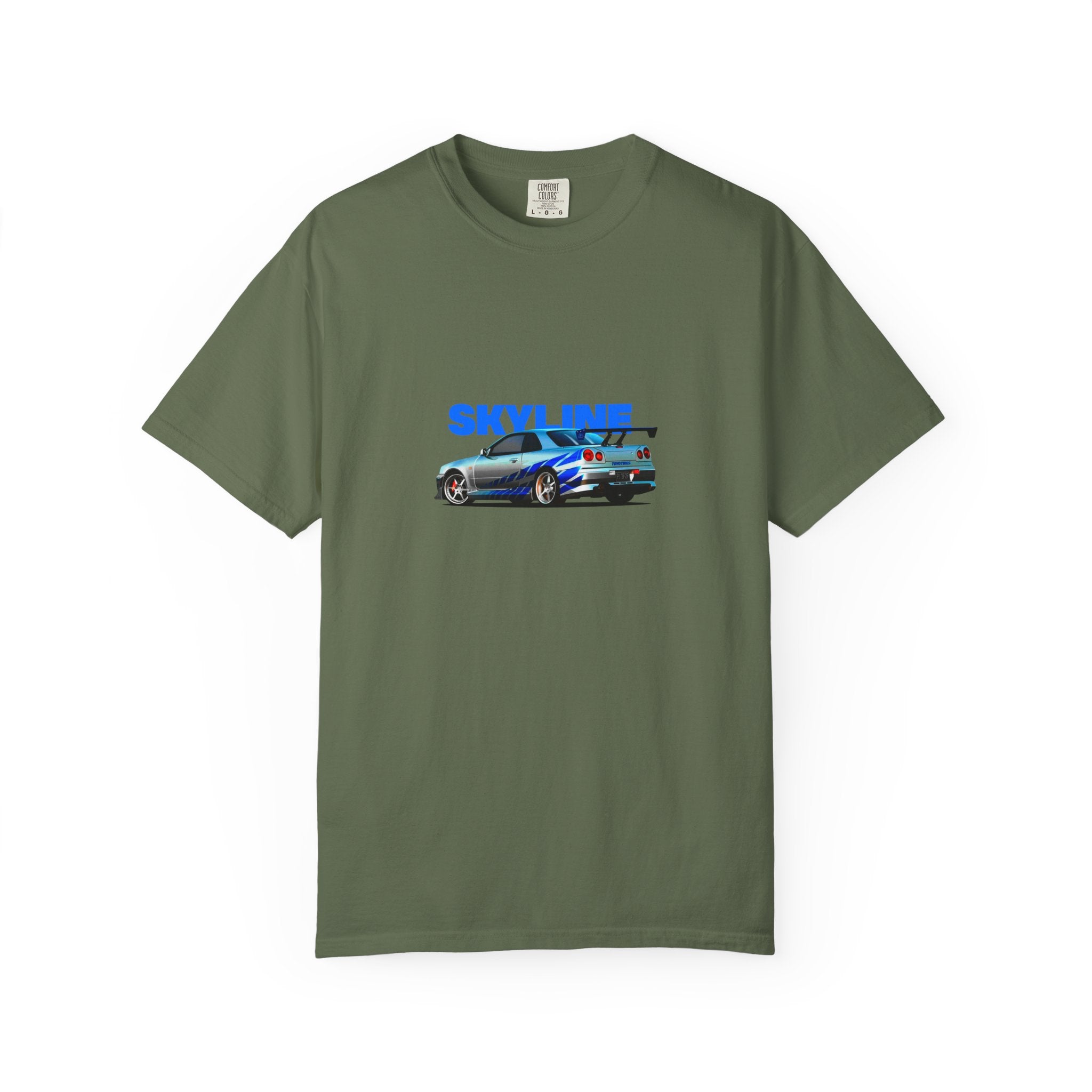 Nissan Skyline R34 Car T-shirt Vintage JDM Racing Tee