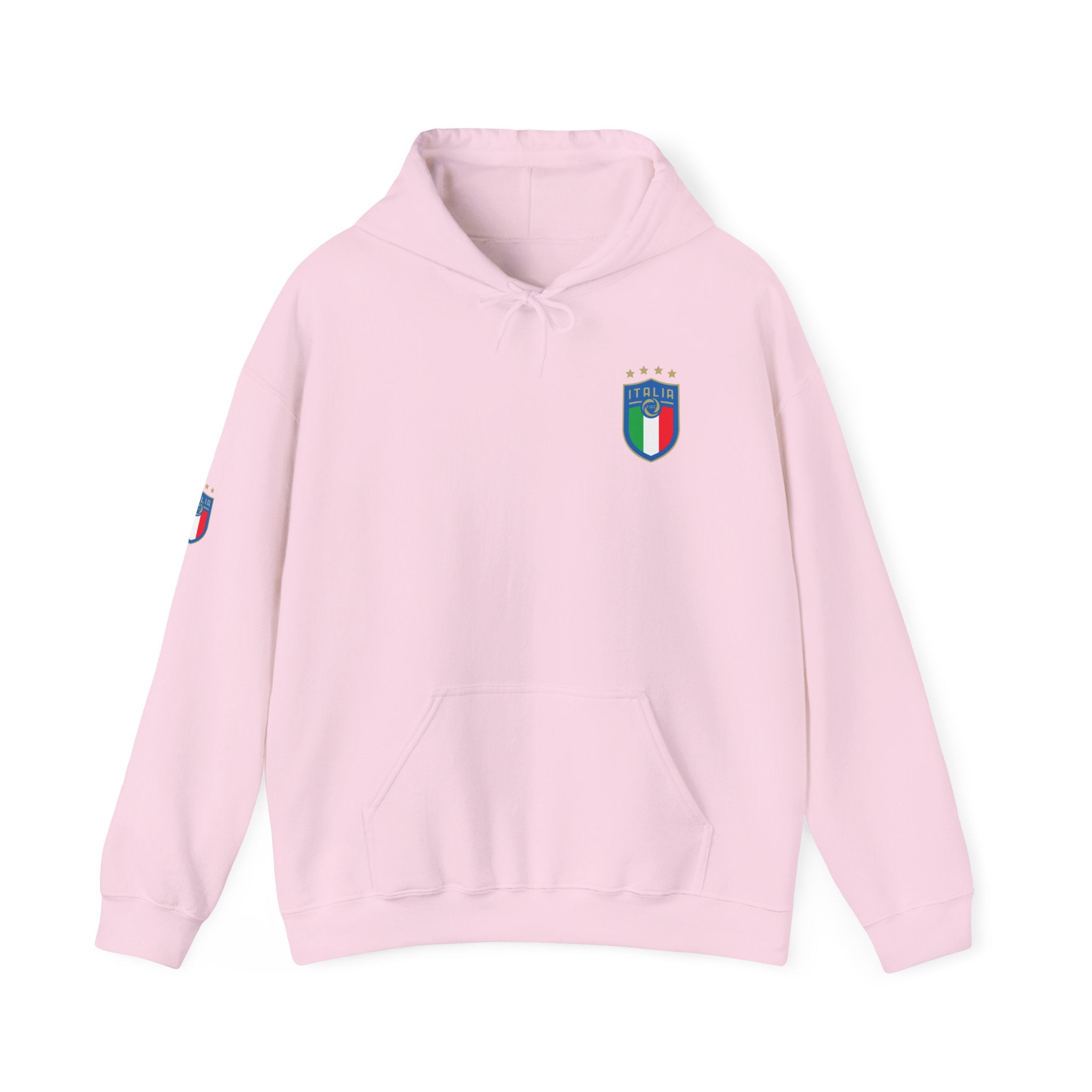 Italia Crest Hoodie Italian Flag Soccer Pullover