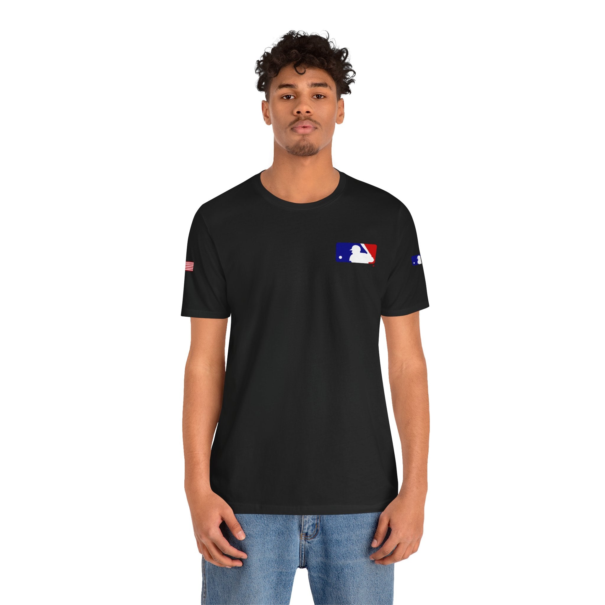Baseball Logo T-Shirt  Minimal Chest Patch Tee