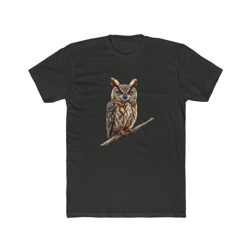 Great Horned Owl Illustration T-Shirt | Wildlife Bird Tee