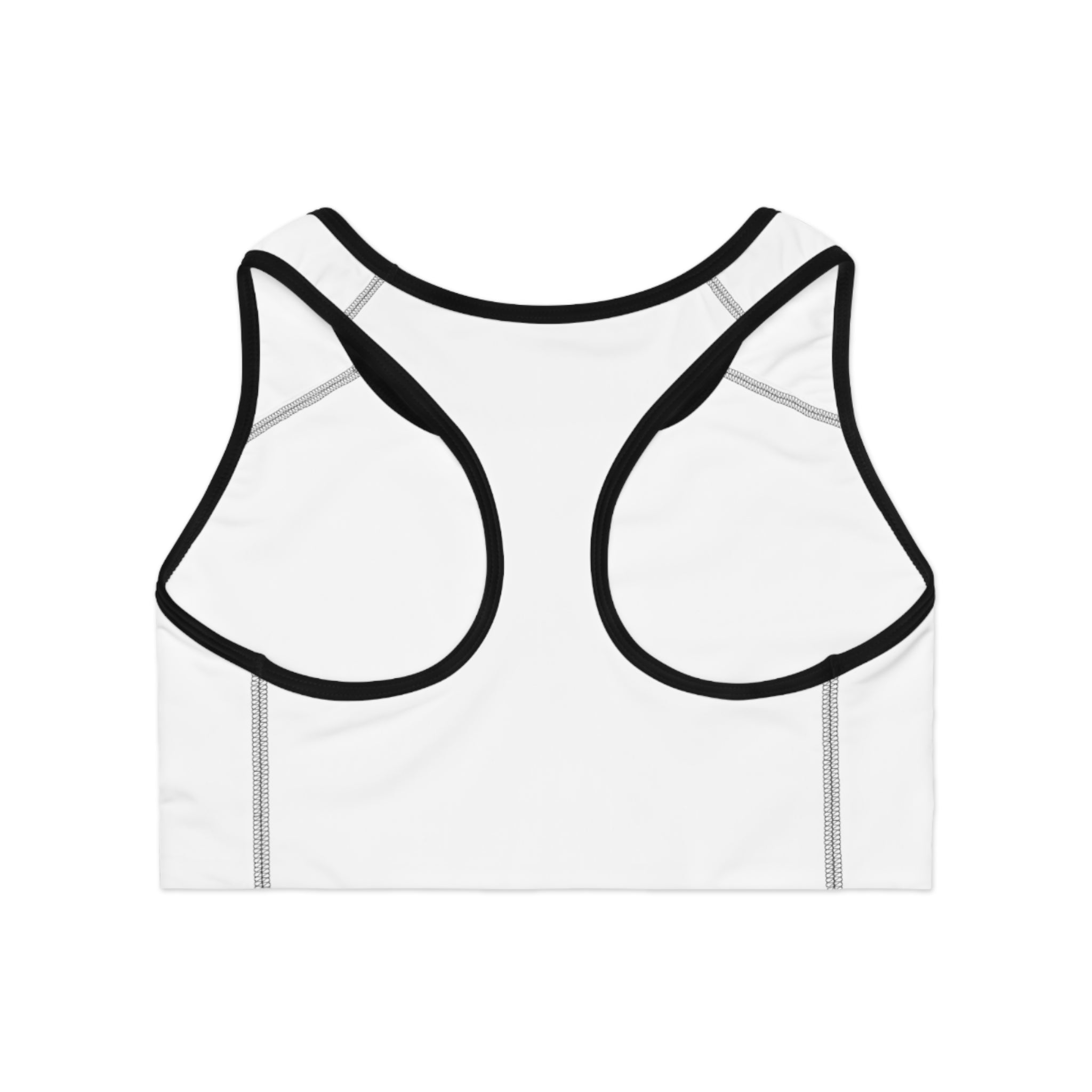 Tennis Sports Bra Minimalist Female Player Silhouette Athletic Crop Top
