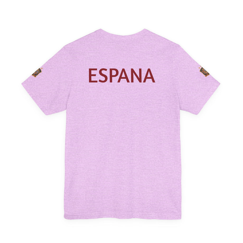 Spain Pride Unisex T-Shirt, Casual Wear, Spain Tee, Travel Souvenir, Sports Fan Gear, Spain Gifts, Cool Summer Shirt