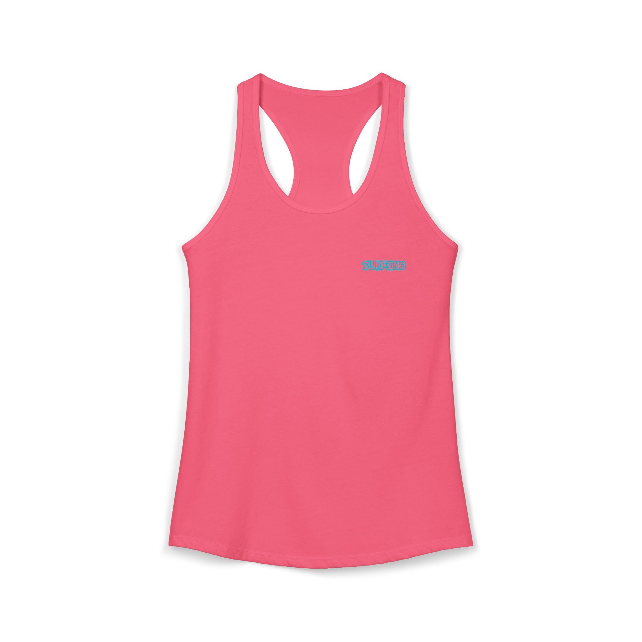 Women's Racerback Tank  Surfing Athlete Graphic