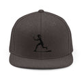 Tennis Snapback Hat — Minimalist Tennis Player Embroidered Cap
