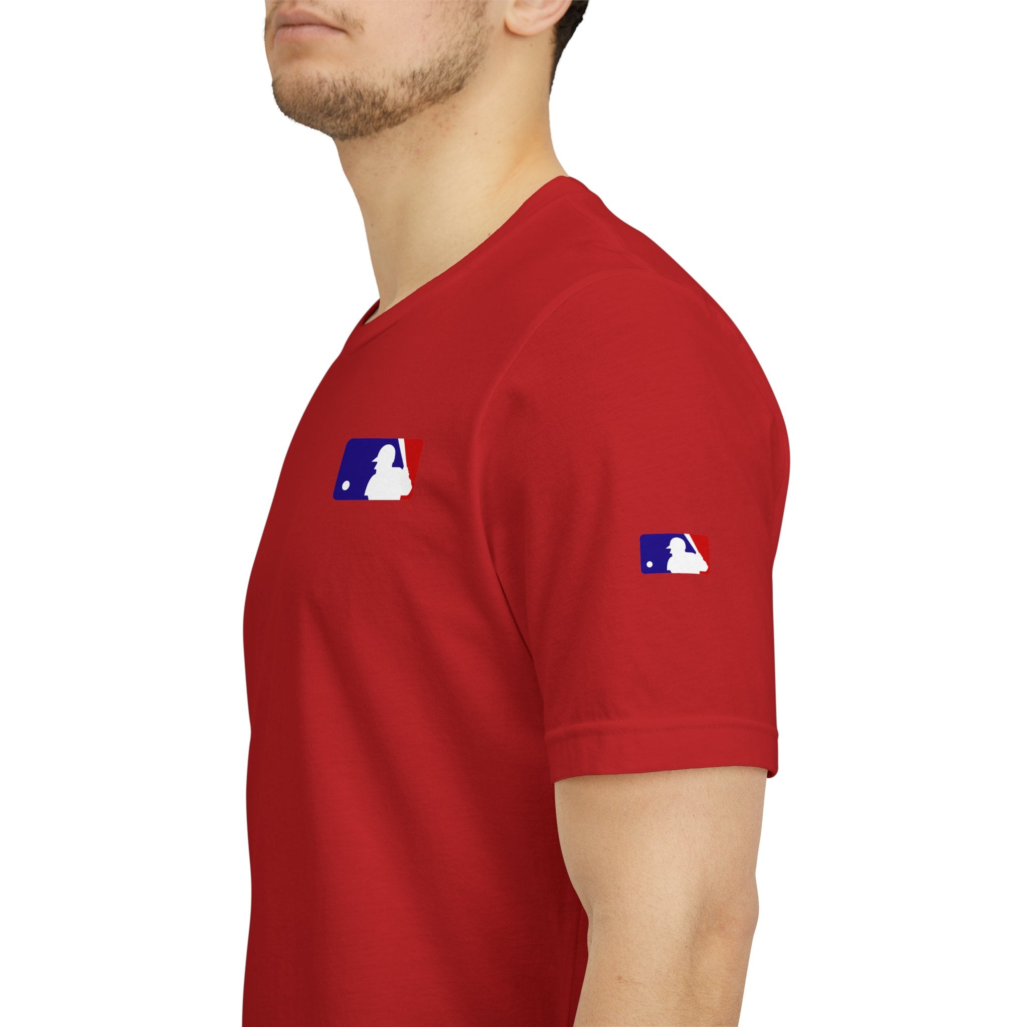 Baseball Logo T-Shirt  Minimal Chest Patch Tee