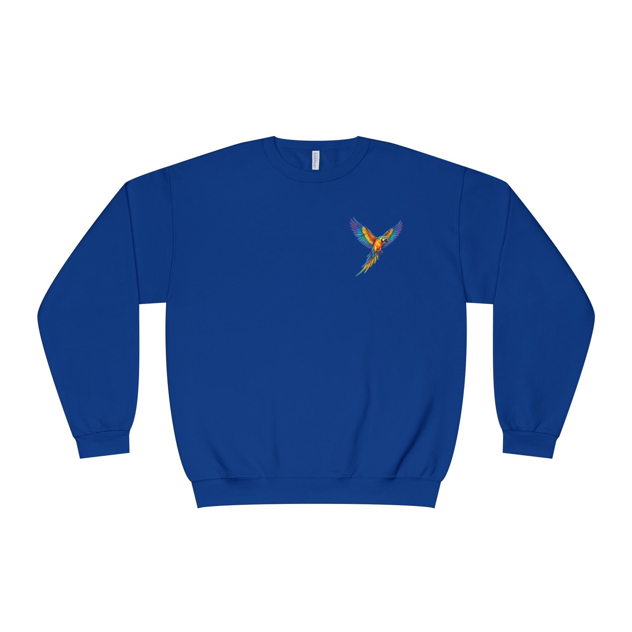 Tropical Beach Icons Sweatshirt Hummingbird Chest