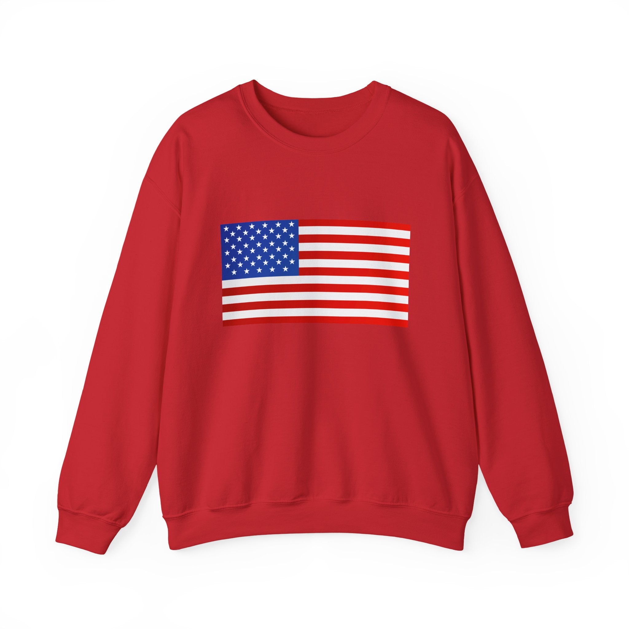 American Flag Sweatshirt | USA Stars Stripes Patriotic Crewneck