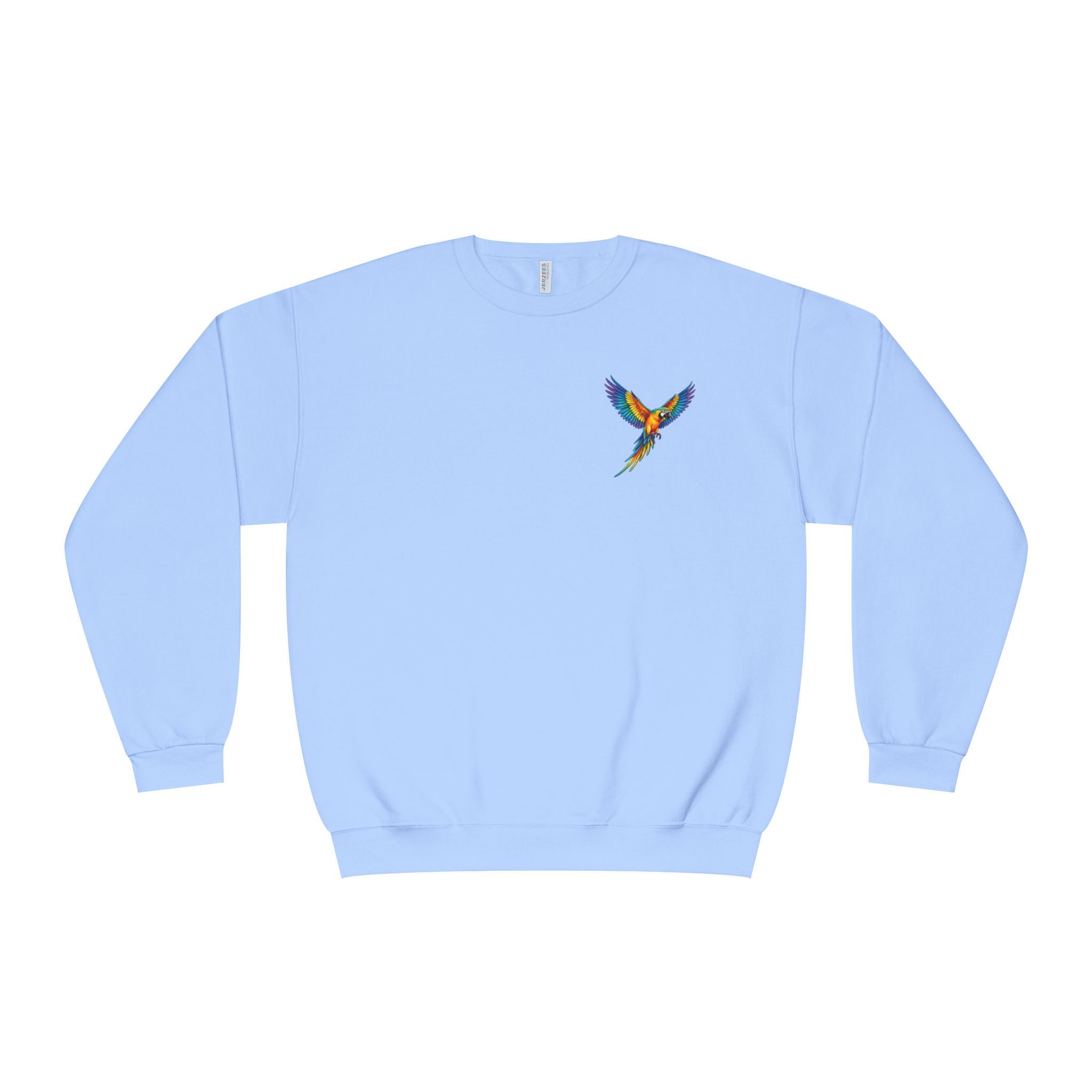 Tropical Beach Icons Sweatshirt Hummingbird Chest