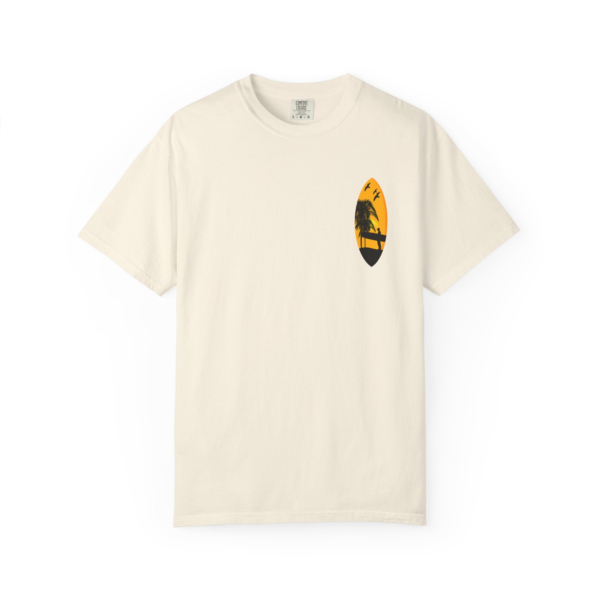 Venice Beach Sunset T-Shirt  Palm Trees & Surf Retro Graphic