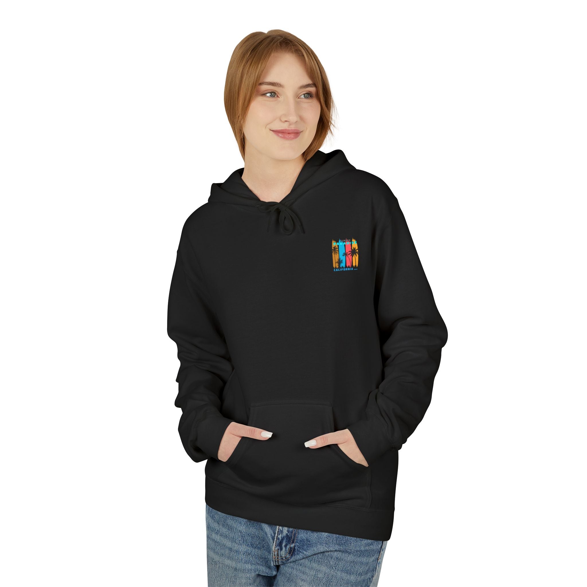 California Sunset Surf Hoodie  Summer Vacation Beach Pullover