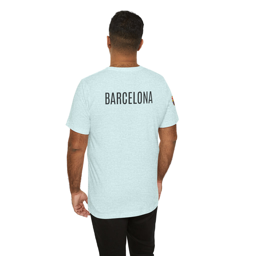 Barcelona Crest T‑Shirt  Minimal Football Fan Tee