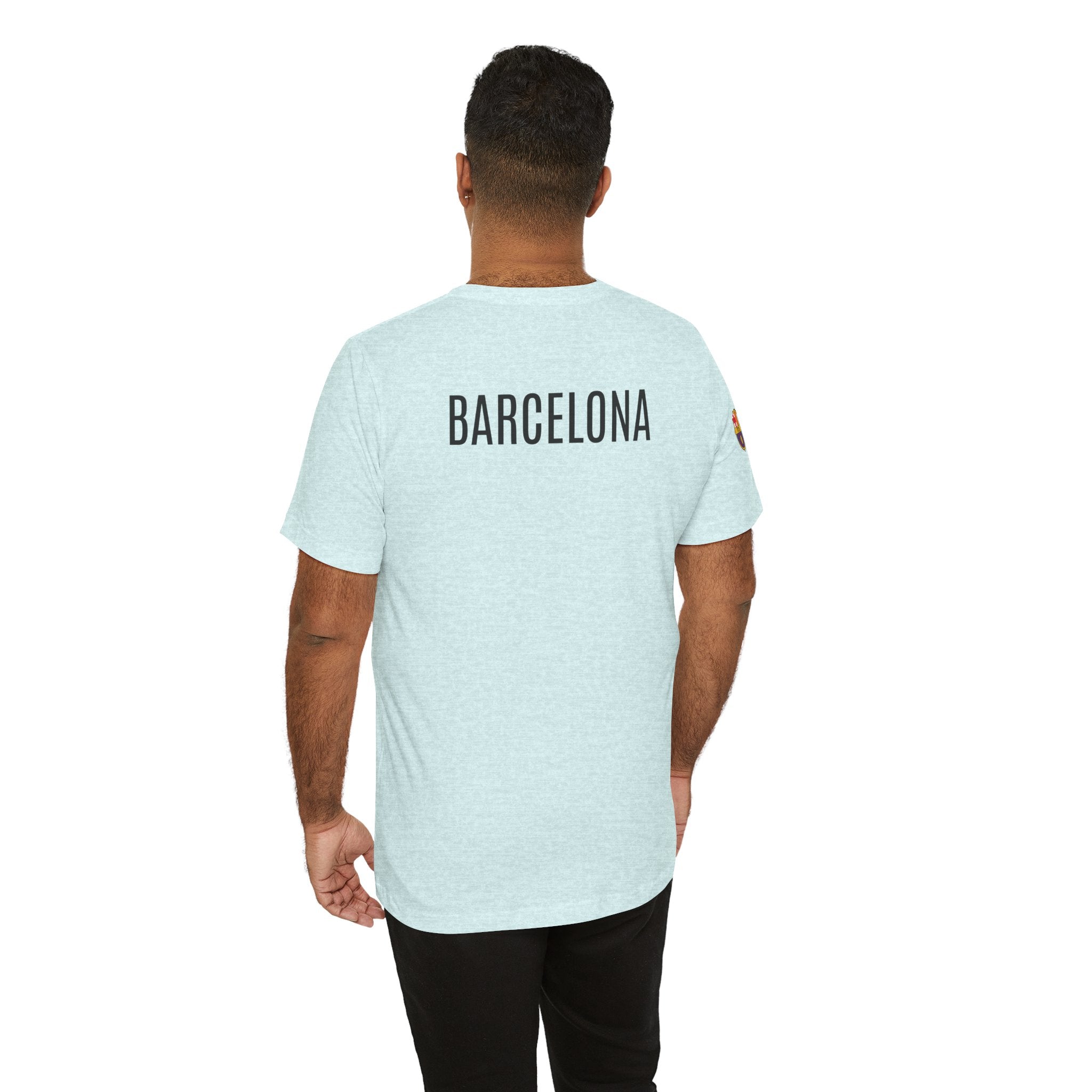 Barcelona Crest T‑Shirt  Minimal Football Fan Tee