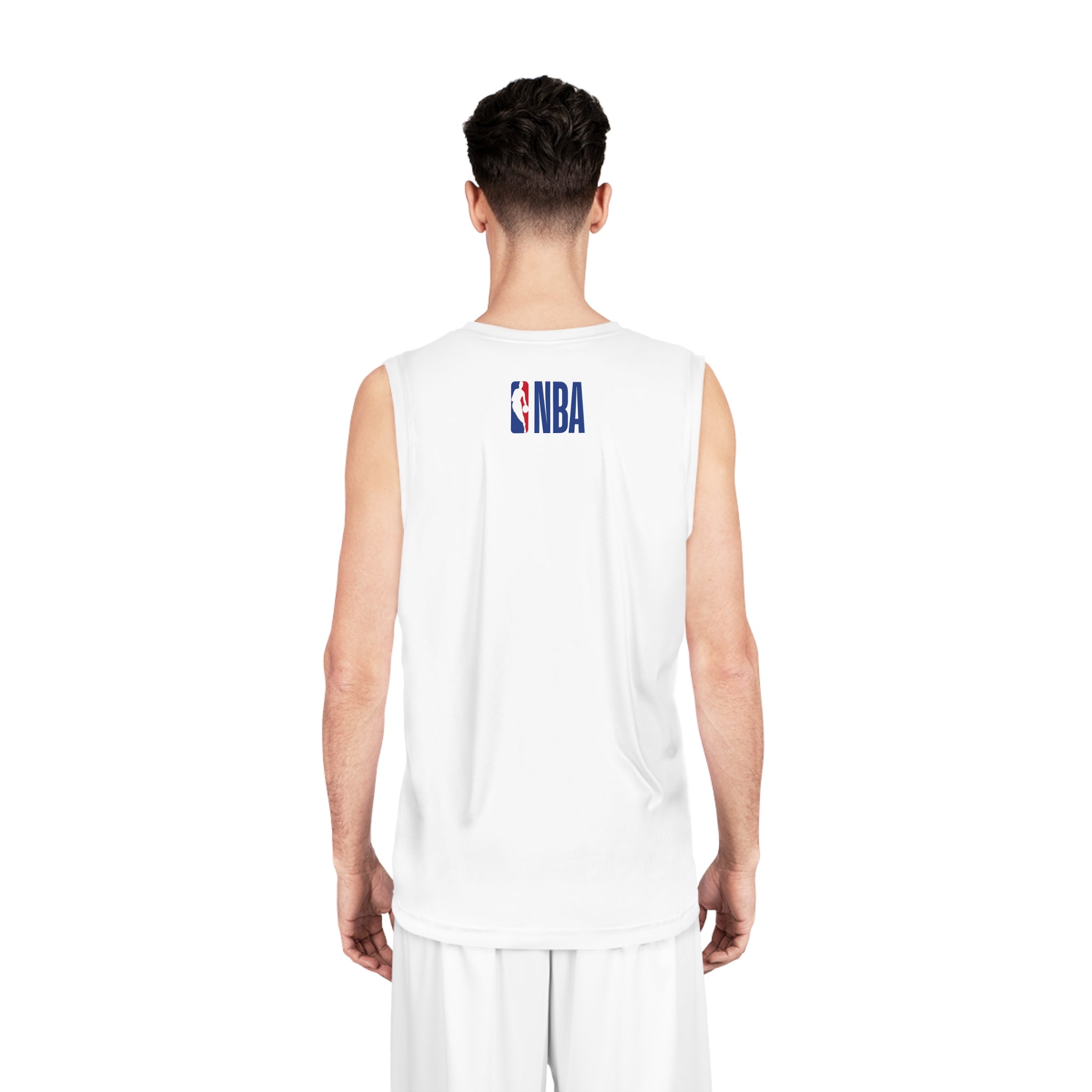 Chicago Bulls White NBA Basketball Jersey — Bull Head Chest Logo