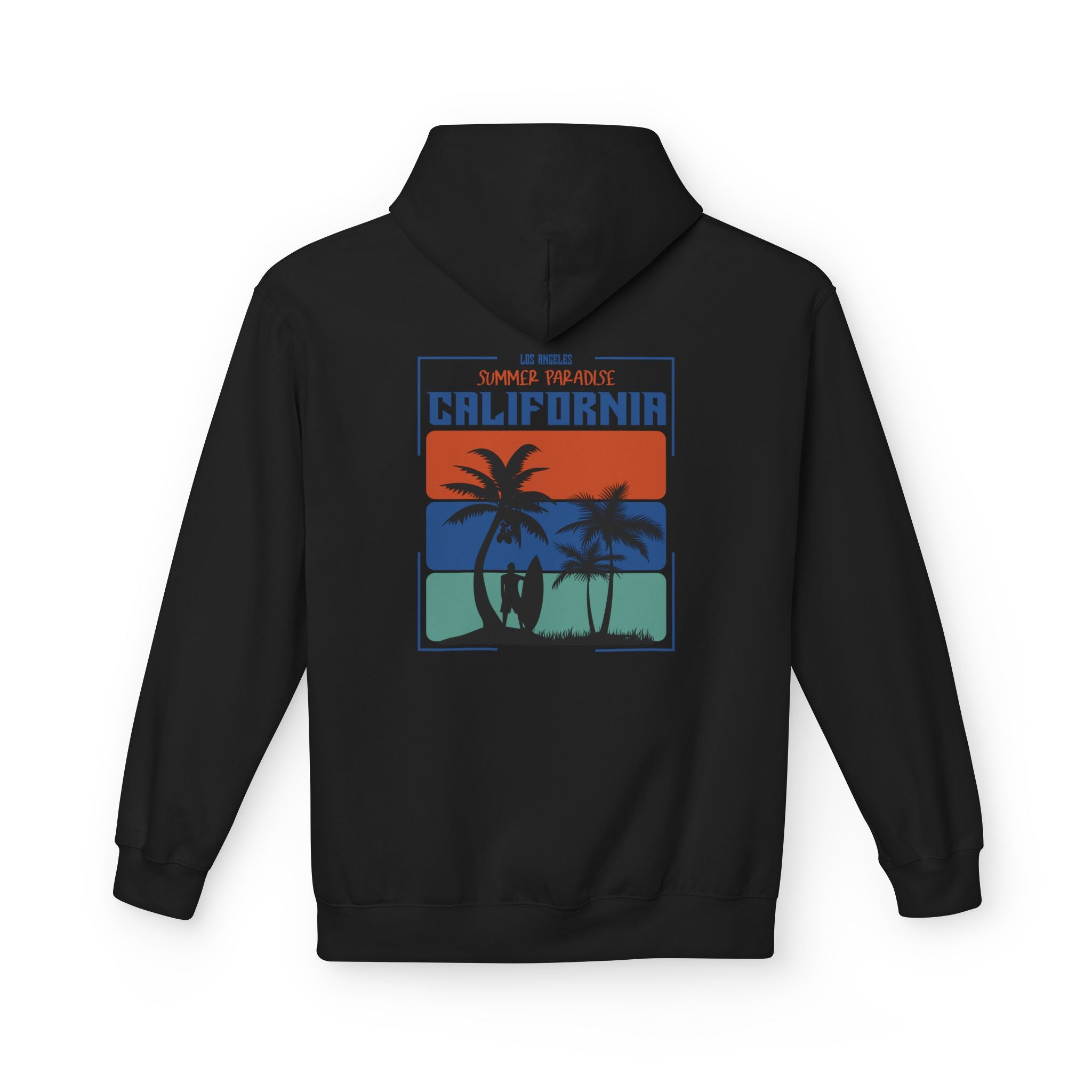 California Sunset Surf Hoodie  Summer Vacation Beach Pullover