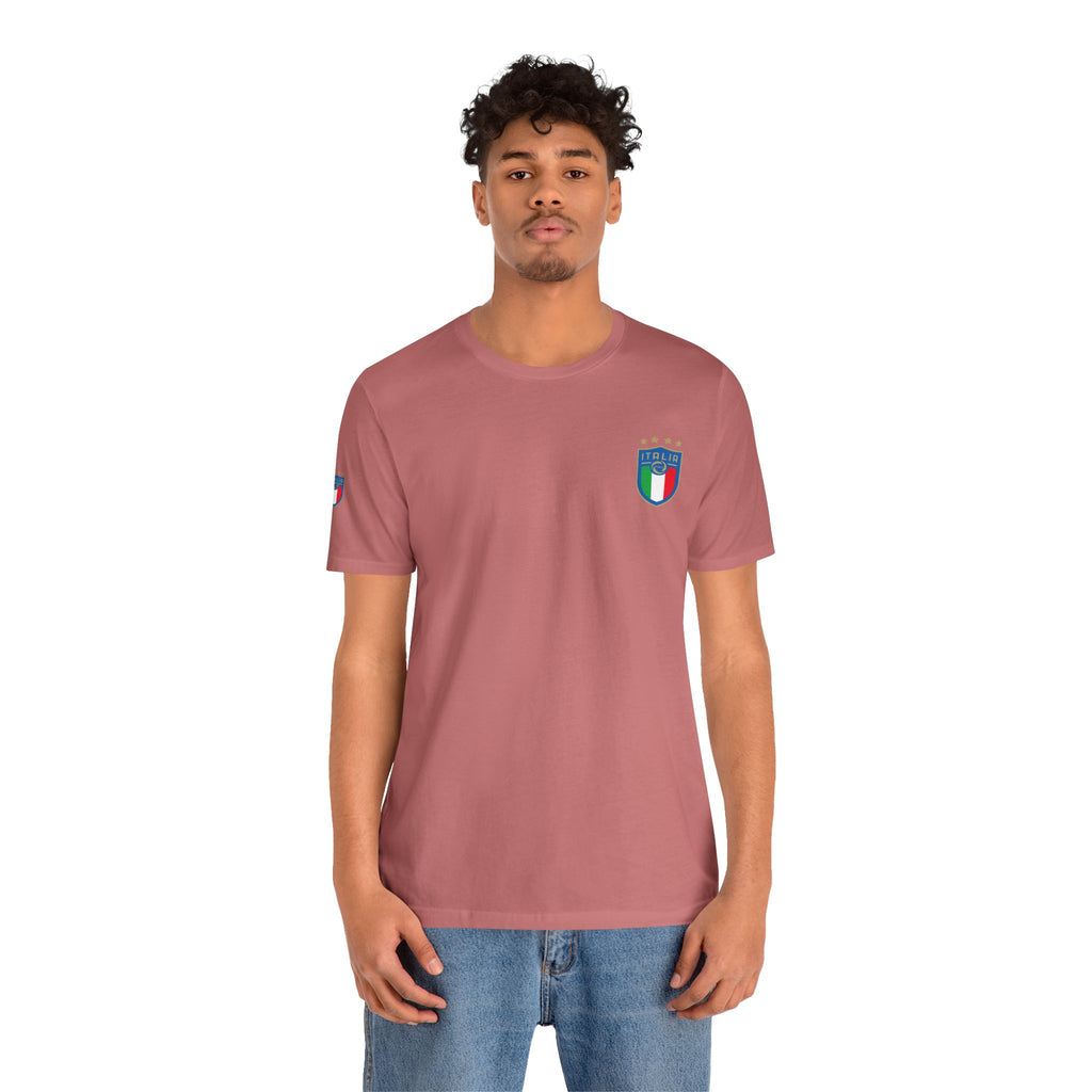 Italy Crest Tee  Italian Flag Shield T-Shirt