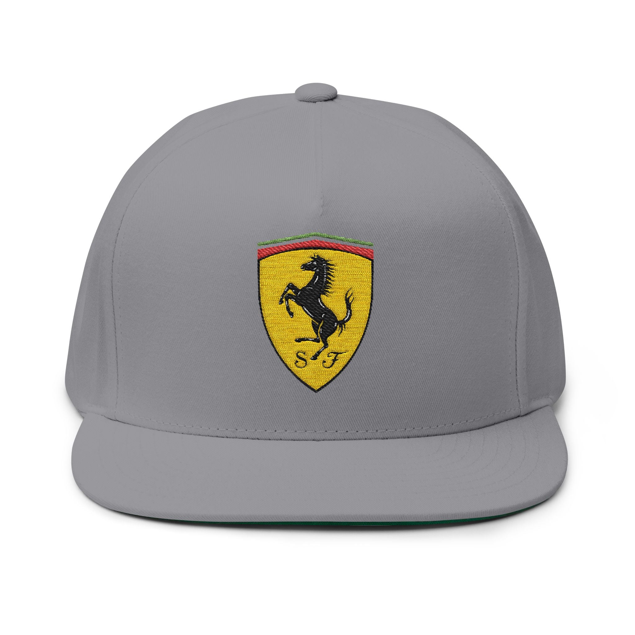 Ferrari Had Embroidered Flat Bill Cap