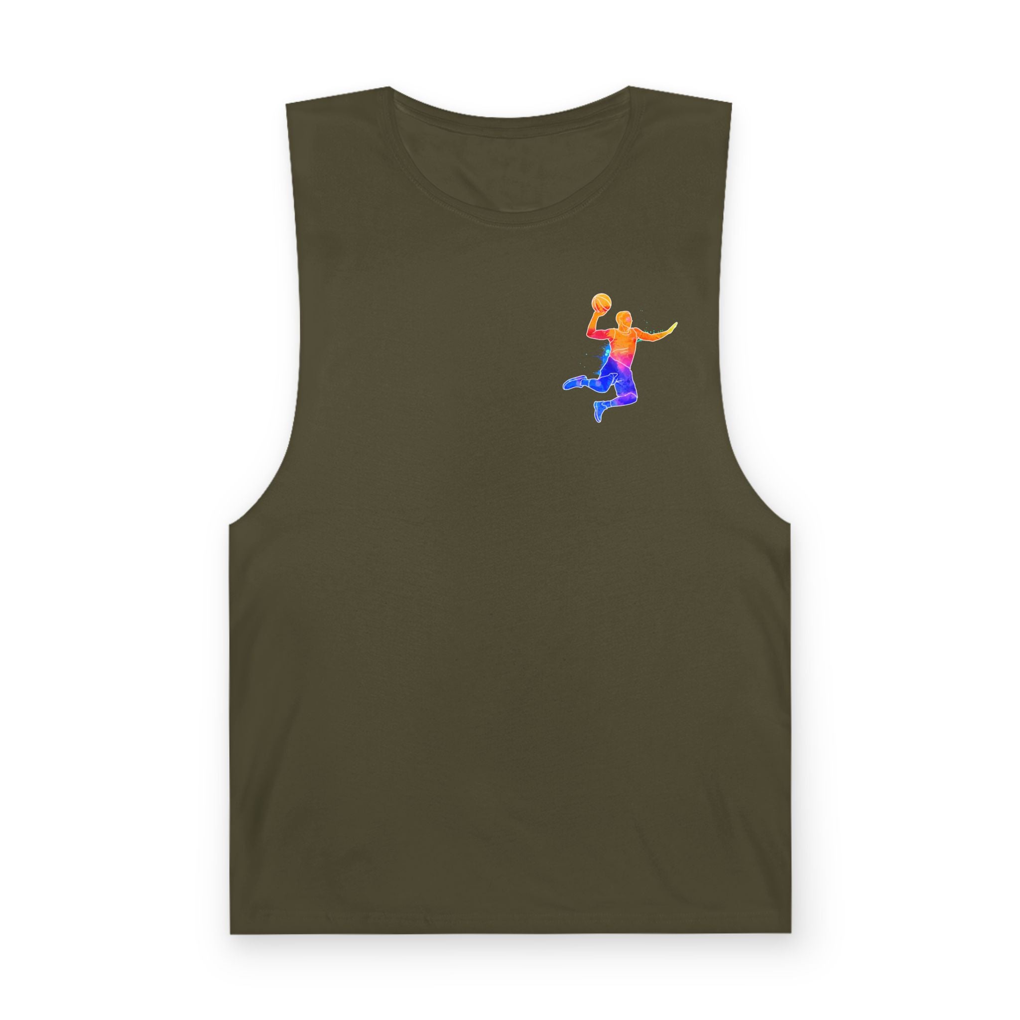 Basketball Tank Top  Colorful Player Graphic Athletic Workout Shirt