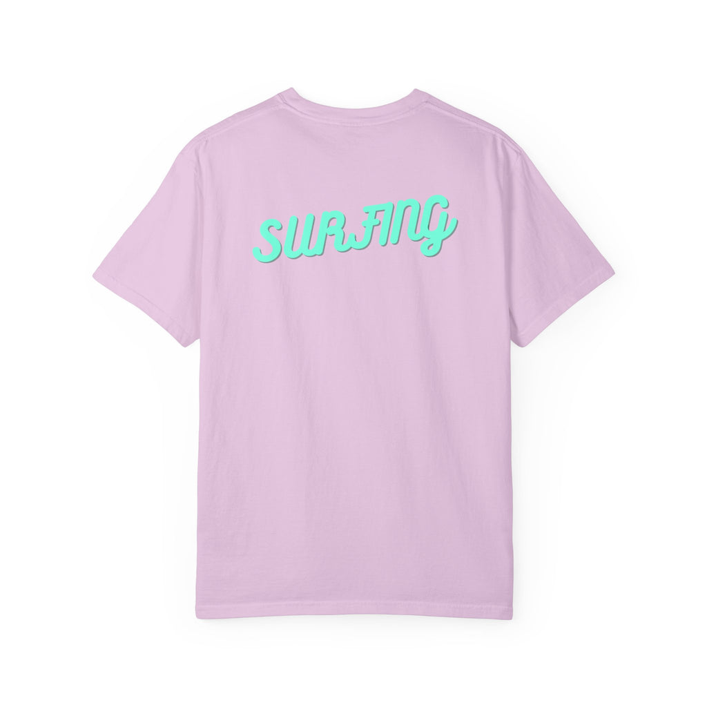 California Beach Surf T-Shirt  Retro Palm Trees & ‘SURFING’ Graphic